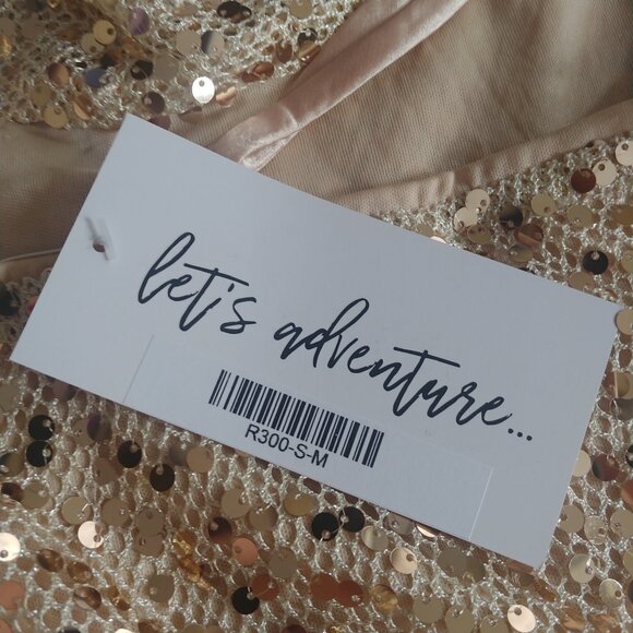 BRAND NEW 12th Tribe Ventura Sequin Crochet Mini Dress size M - Picture 10 of 12